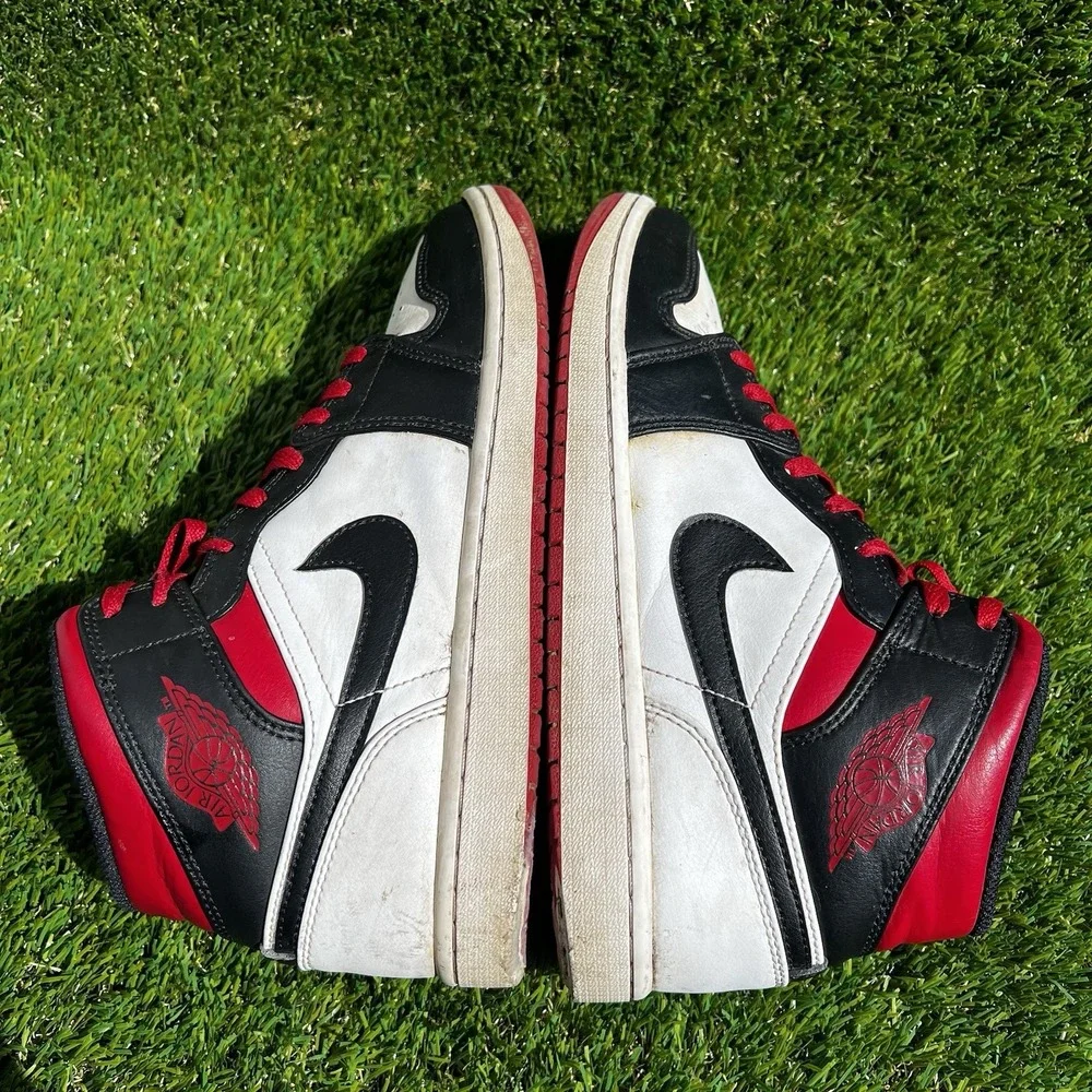 Nike Shoes Men 9.5 Air Jordan 1 Mid Gym Red Black White
